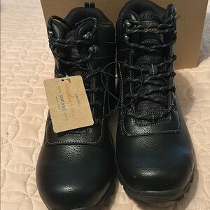 Black size 11 Leather Hiking Boots men’s,